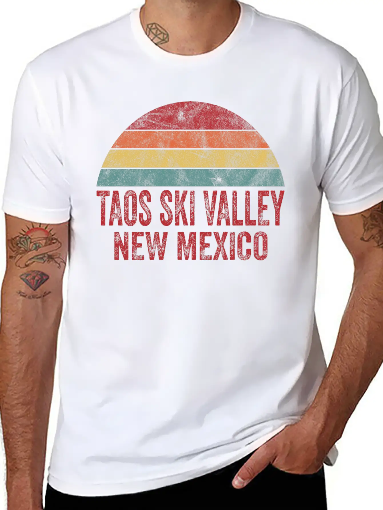 Vintage Taos Ski Valley New Mexico Classic Fit Graphic Tee For Daily Comfort – Unisex Cotton Shirt