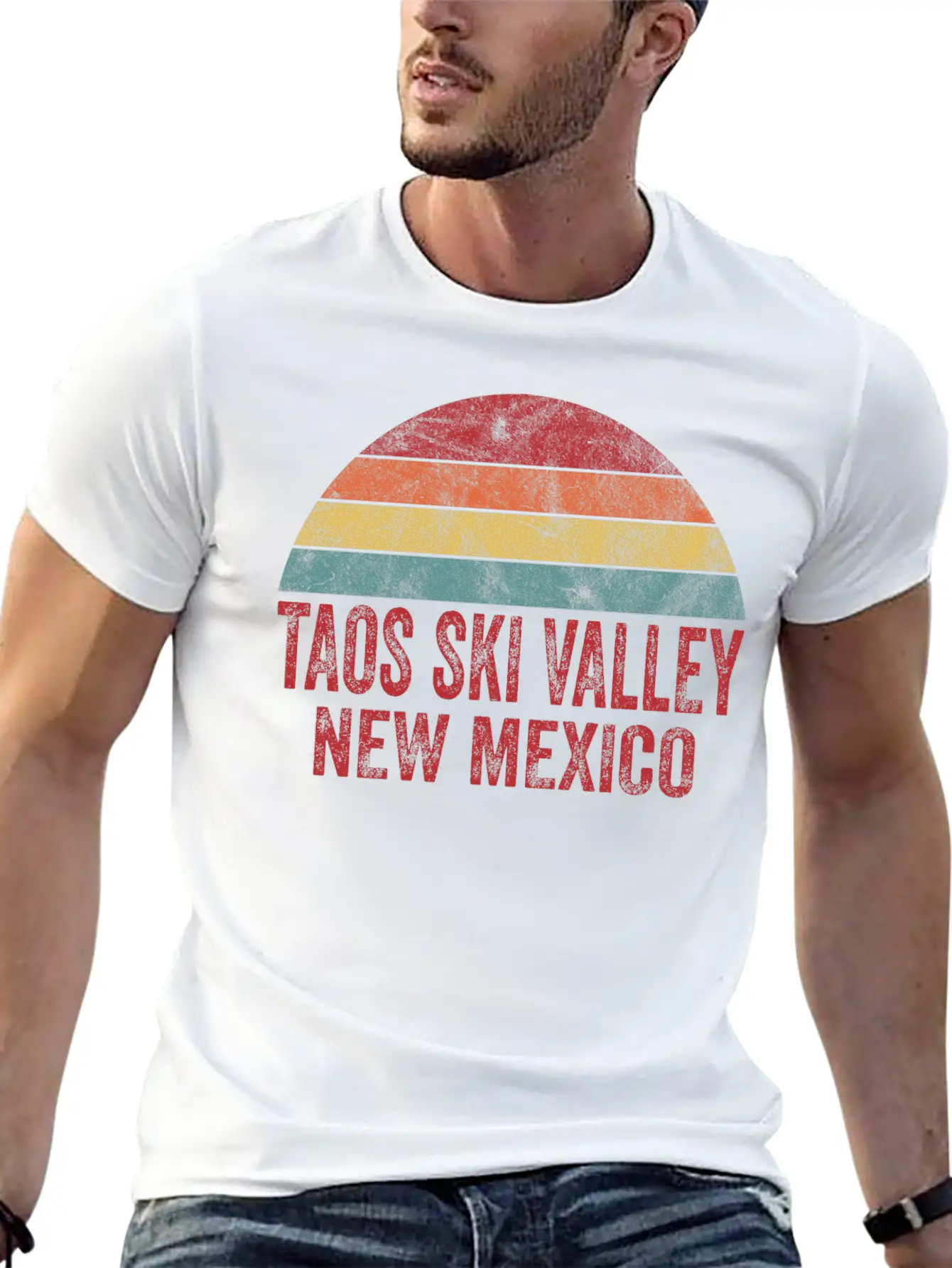 Vintage Taos Ski Valley New Mexico Classic Fit Graphic Tee For Daily Comfort – Unisex Cotton Shirt