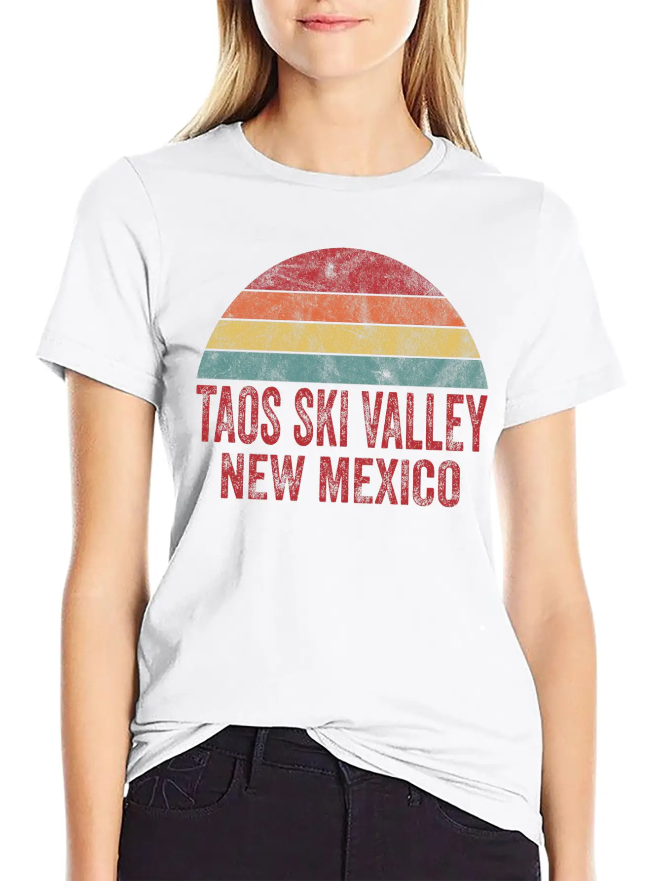 Vintage Taos Ski Valley New Mexico Classic Fit Graphic Tee For Daily Comfort – Unisex Cotton Shirt