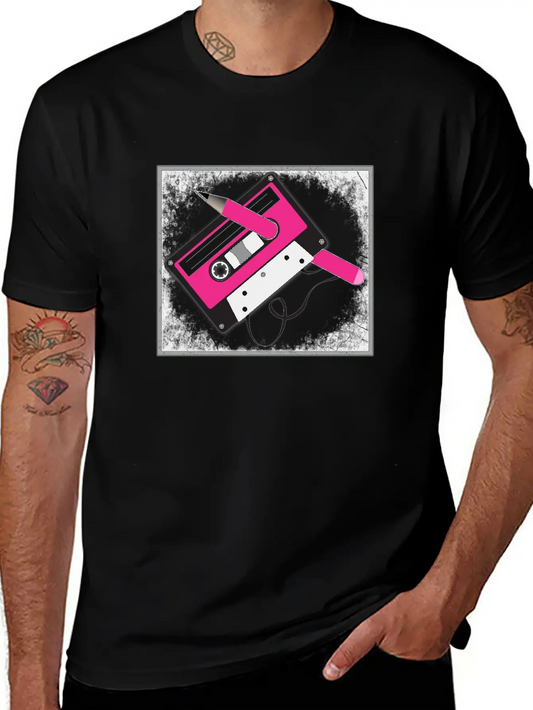 Vintage Tech Cassette Tape Unisex Casual T-Shirt – Clean Design For Daily Comfort