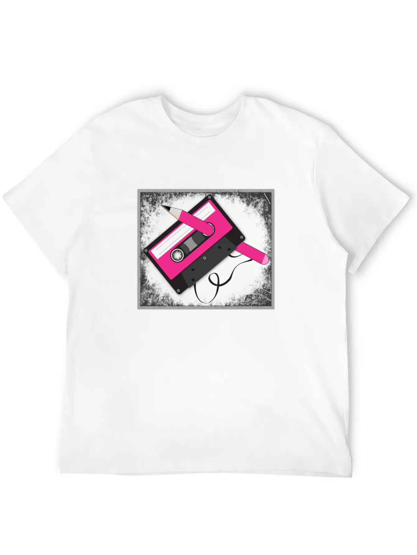 Vintage Tech Cassette Tape Unisex Casual T-Shirt – Clean Design For Daily Comfort
