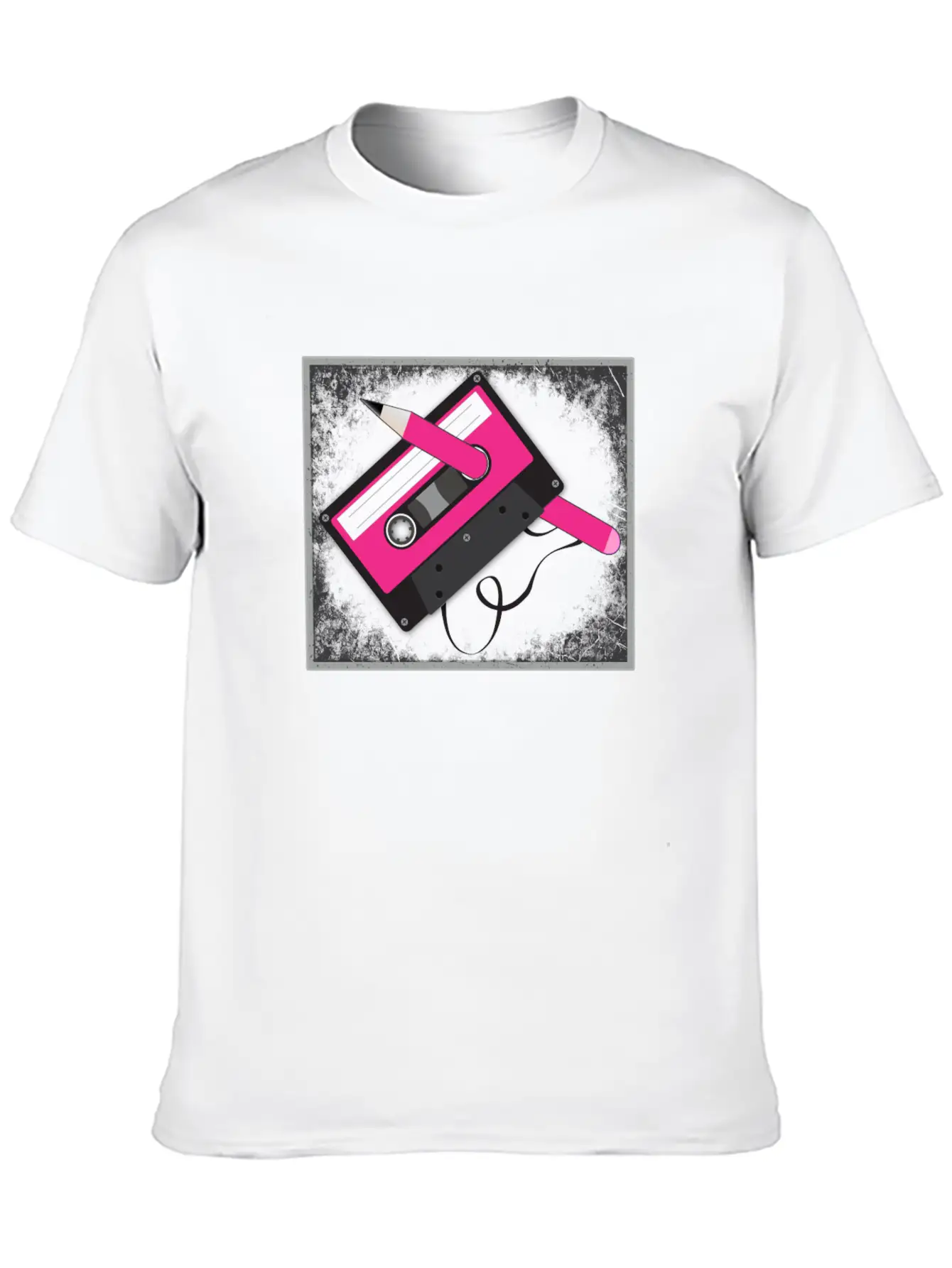 Vintage Tech Cassette Tape Unisex Casual T-Shirt – Clean Design For Daily Comfort