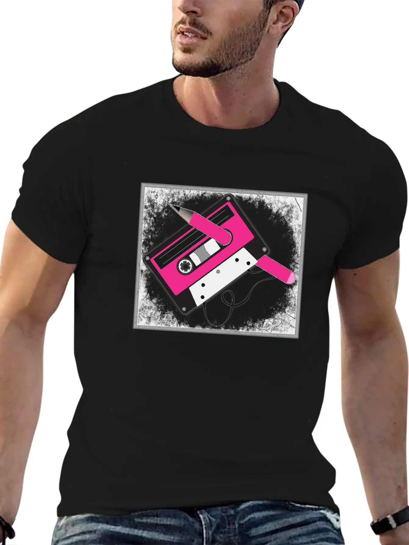 Vintage Tech Cassette Tape Unisex Casual T-Shirt – Clean Design For Daily Comfort