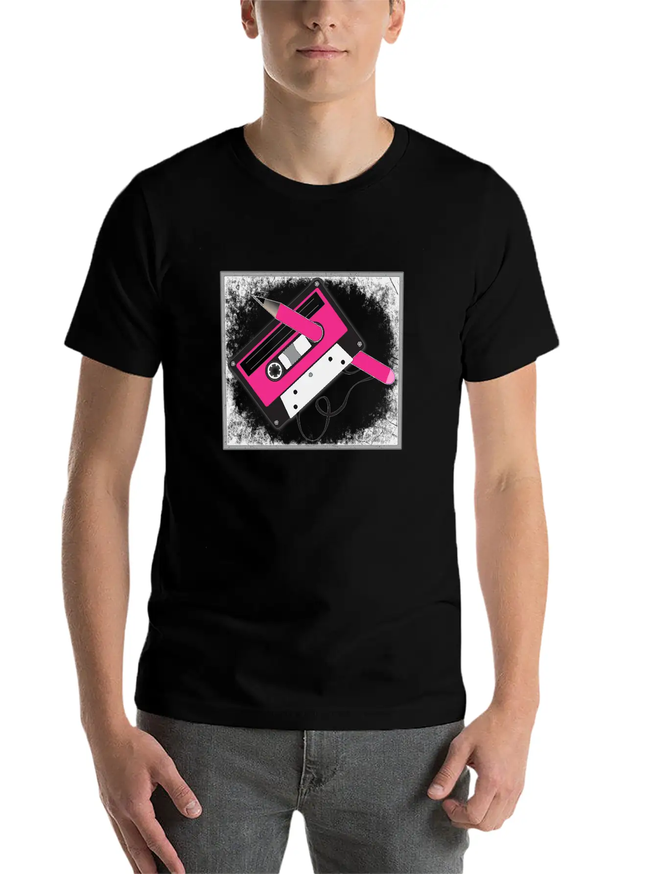 Vintage Tech Cassette Tape Unisex Casual T-Shirt – Clean Design For Daily Comfort