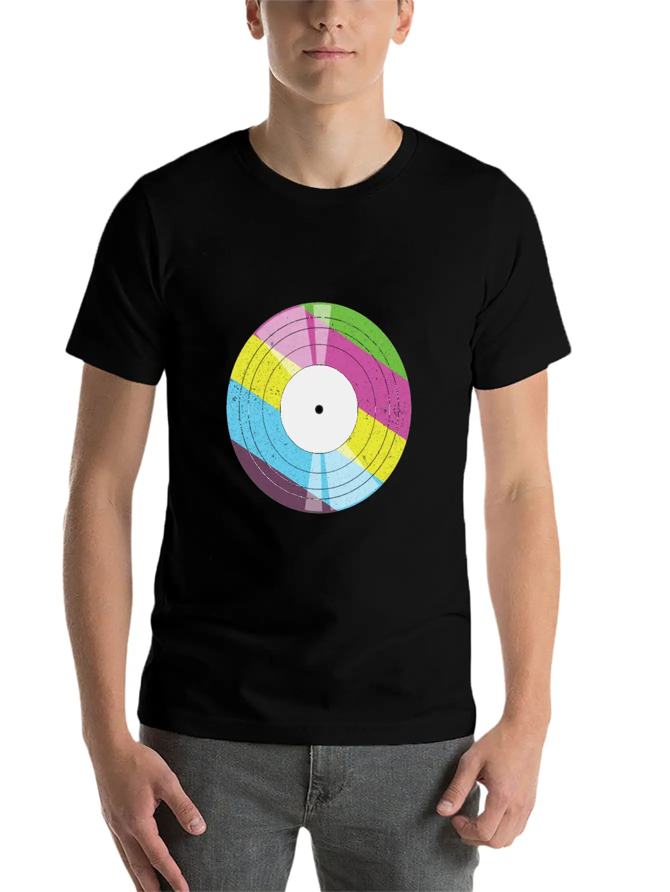Vintage Vinyl - 90s Modern Fit Casual T-Shirt – Clean And Versatile Design
