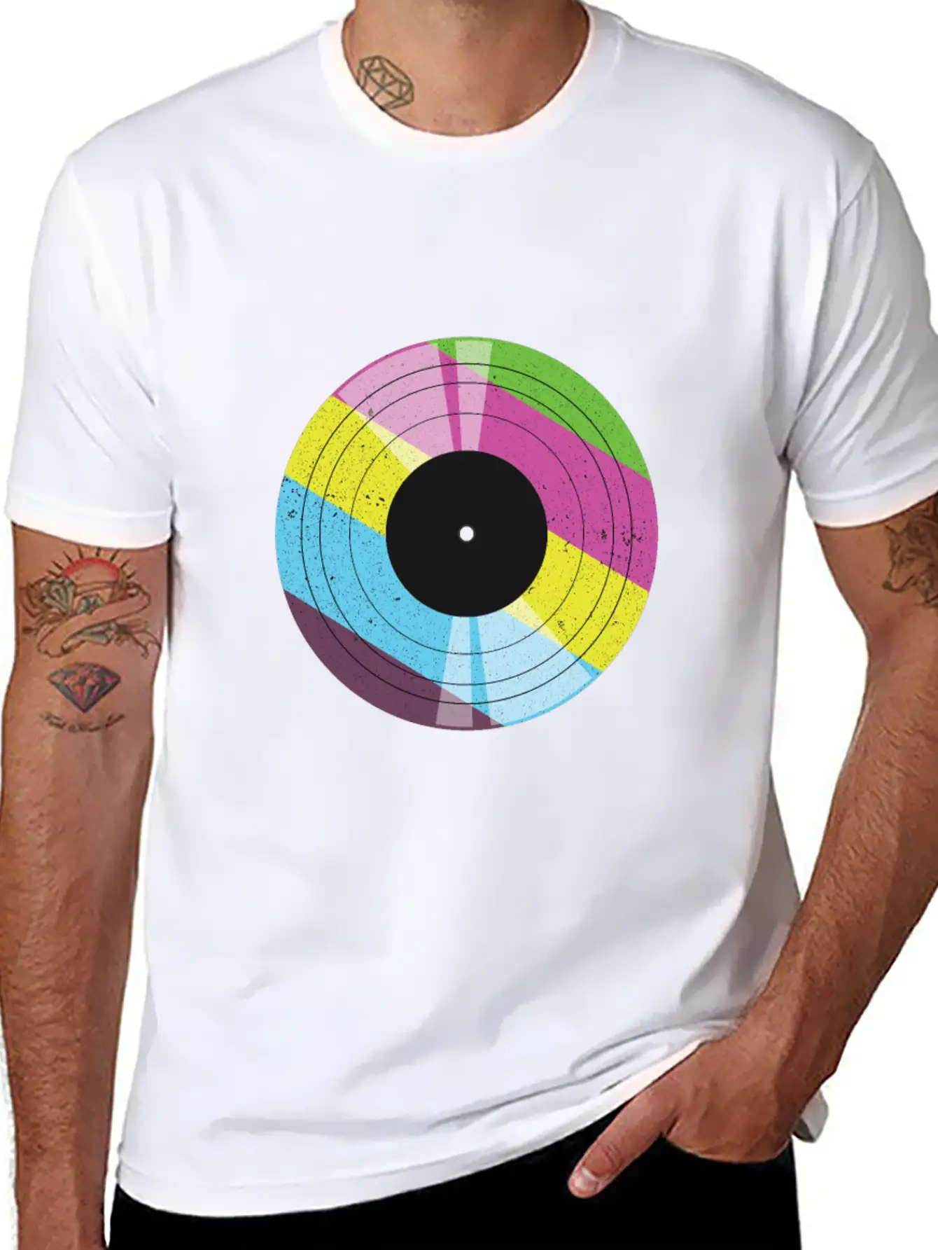 Vintage Vinyl - 90s Modern Fit Casual T-Shirt – Clean And Versatile Design