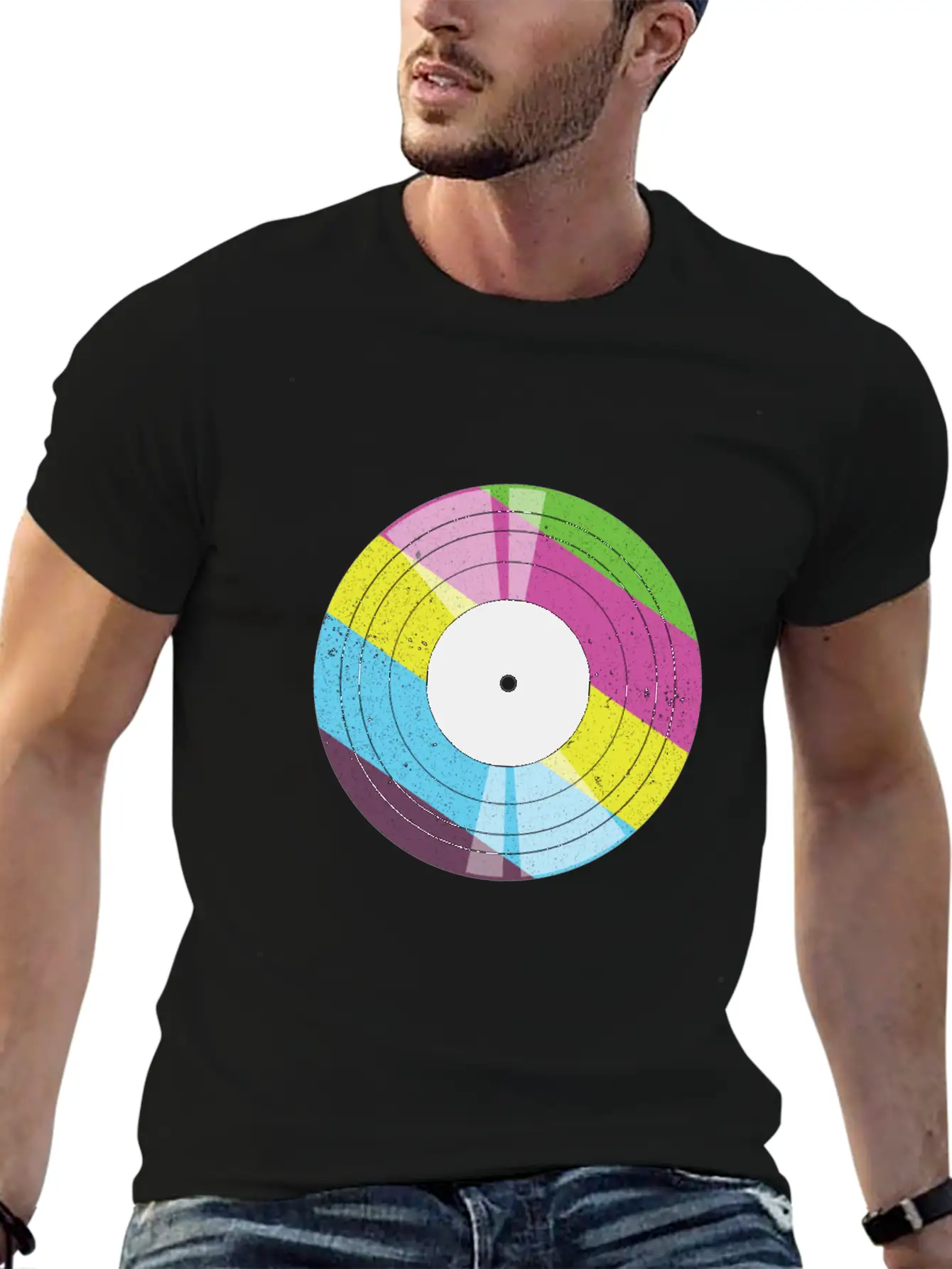 Vintage Vinyl - 90s Modern Fit Casual T-Shirt – Clean And Versatile Design