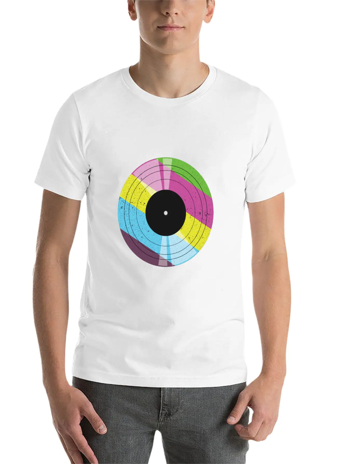 Vintage Vinyl - 90s Modern Fit Casual T-Shirt – Clean And Versatile Design