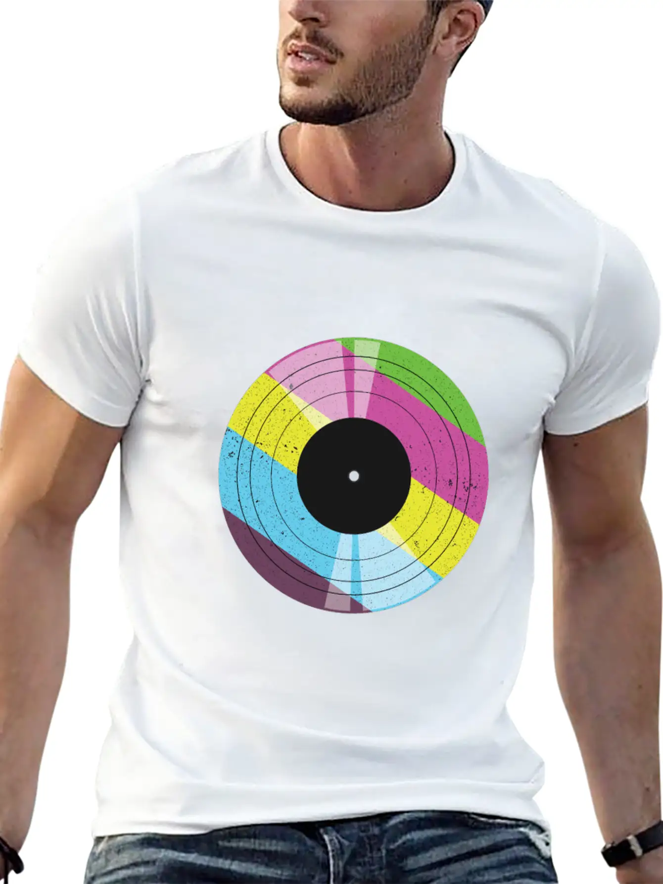 Vintage Vinyl - 90s Modern Fit Casual T-Shirt – Clean And Versatile Design