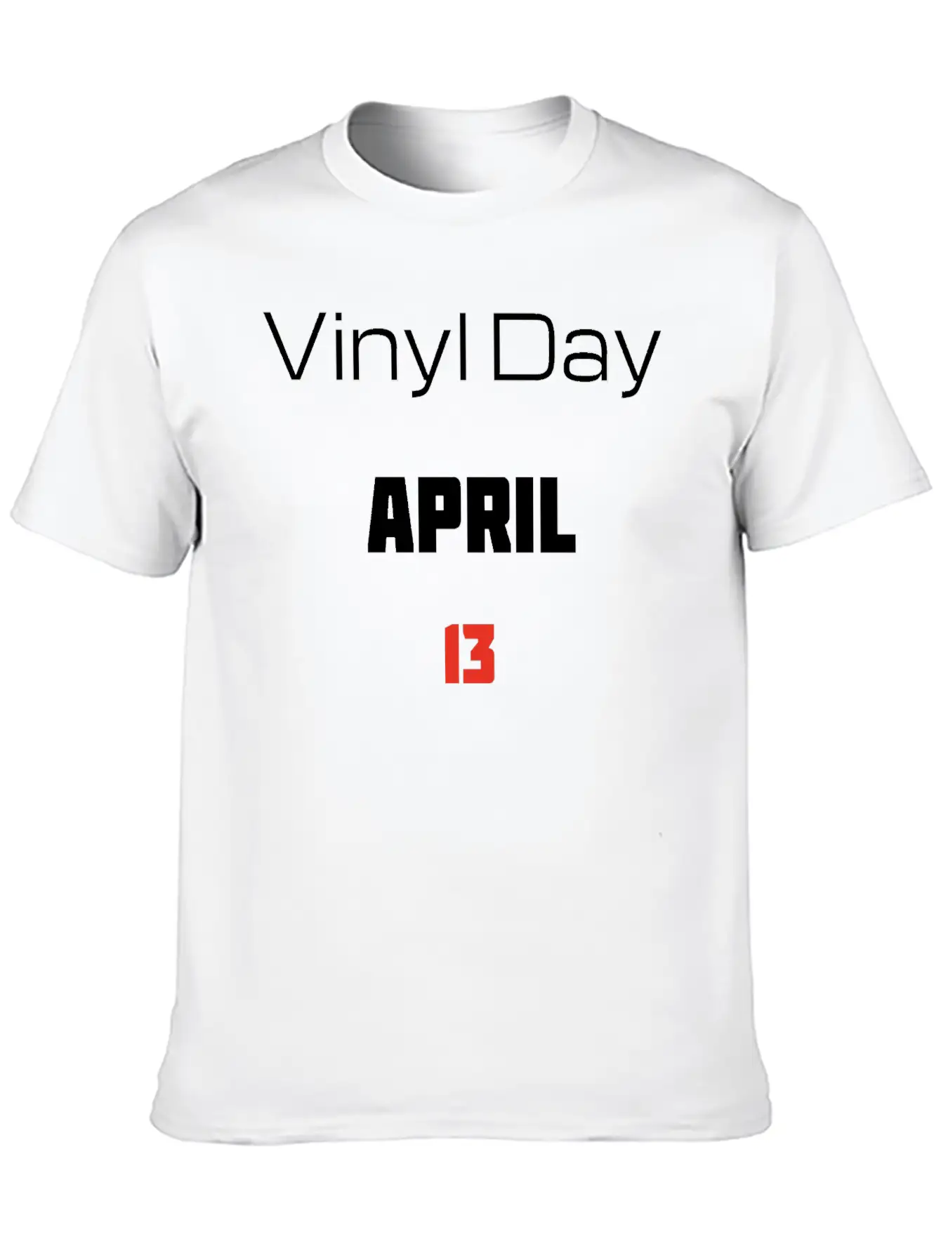 Vinyl Day April 13 Lightweight Cotton T-Shirt – Daily Comfort Graphic Shirt