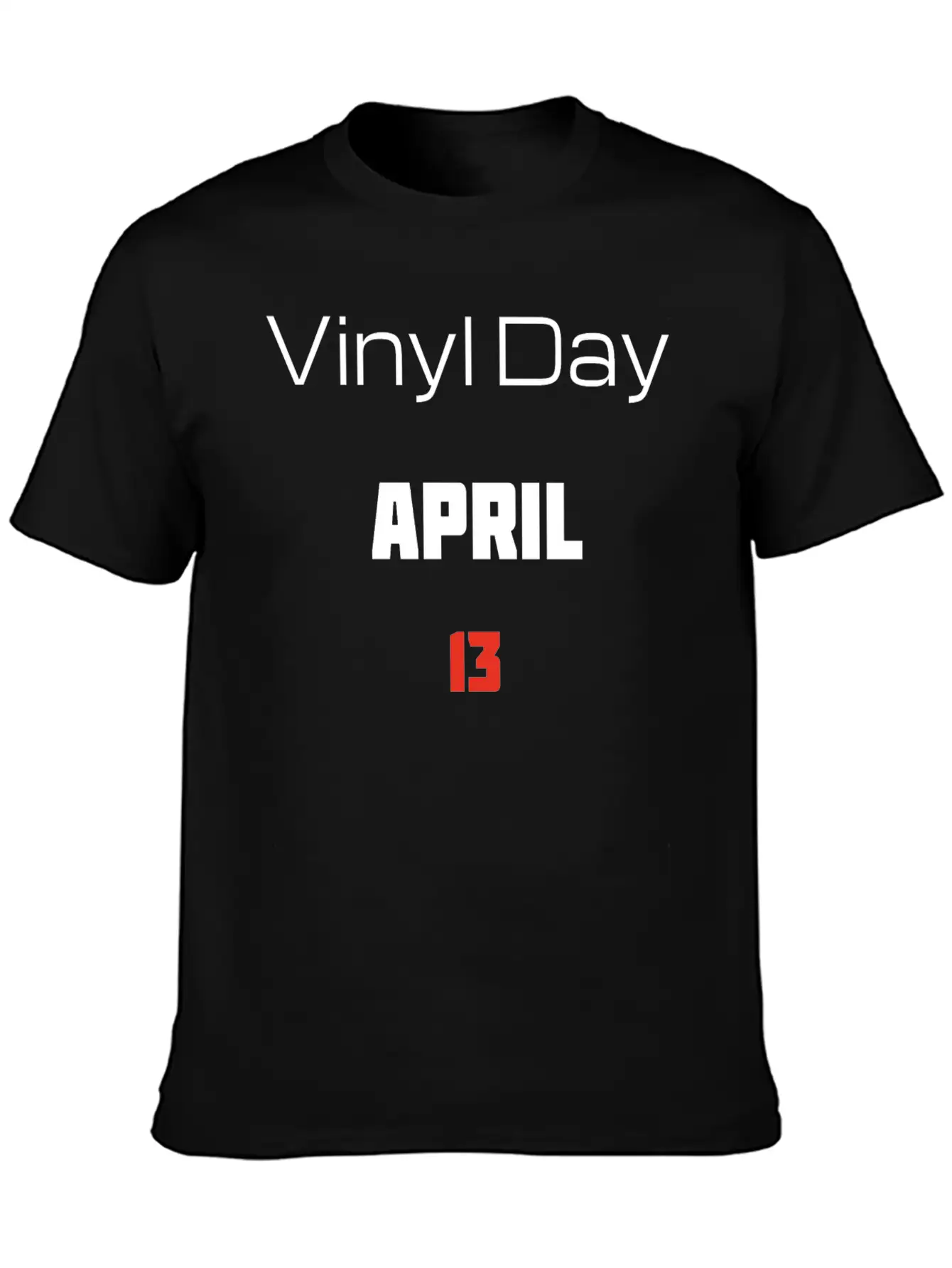 Vinyl Day April 13 Lightweight Cotton T-Shirt – Daily Comfort Graphic Shirt