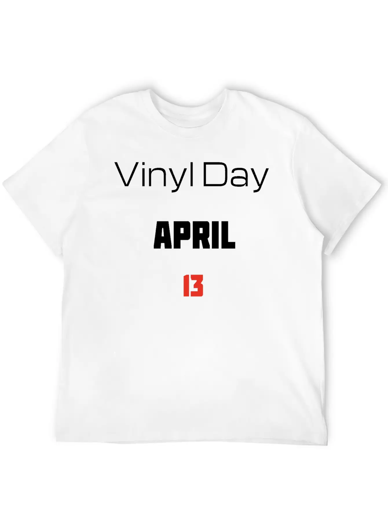 Vinyl Day April 13 Lightweight Cotton T-Shirt – Daily Comfort Graphic Shirt