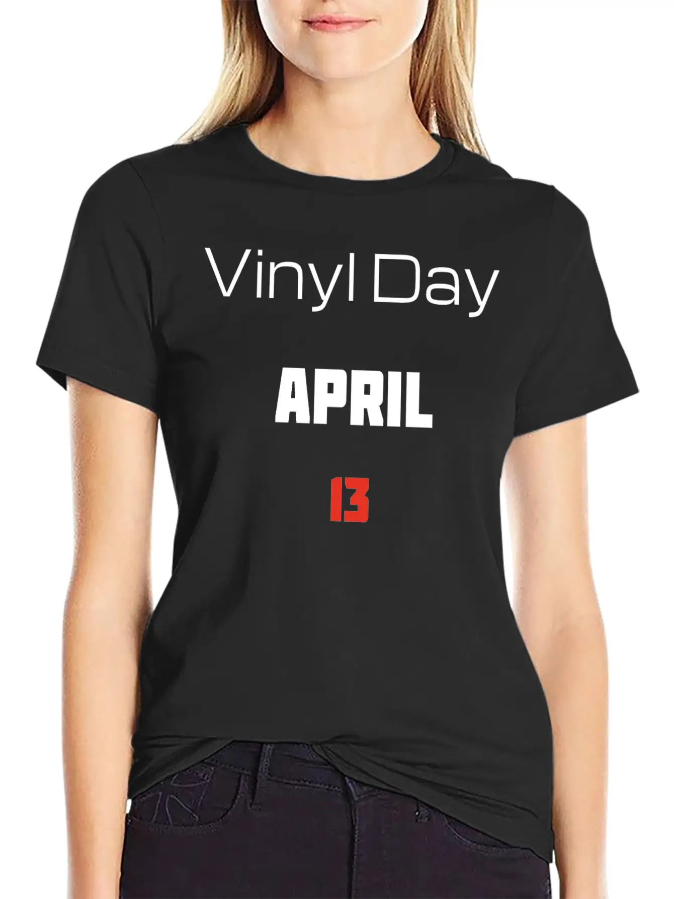 Vinyl Day April 13 Lightweight Cotton T-Shirt – Daily Comfort Graphic Shirt