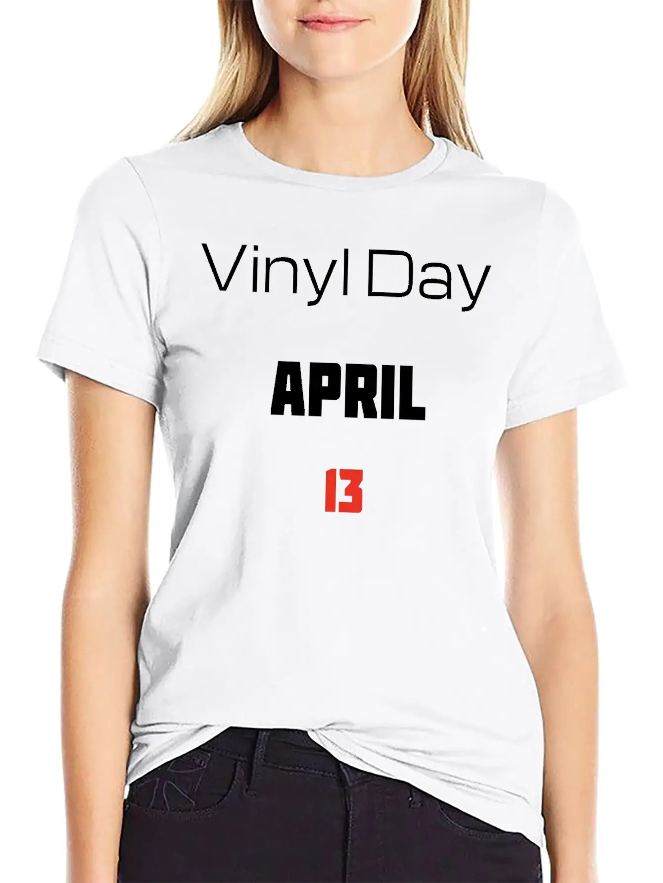 Vinyl Day April 13 Lightweight Cotton T-Shirt – Daily Comfort Graphic Shirt