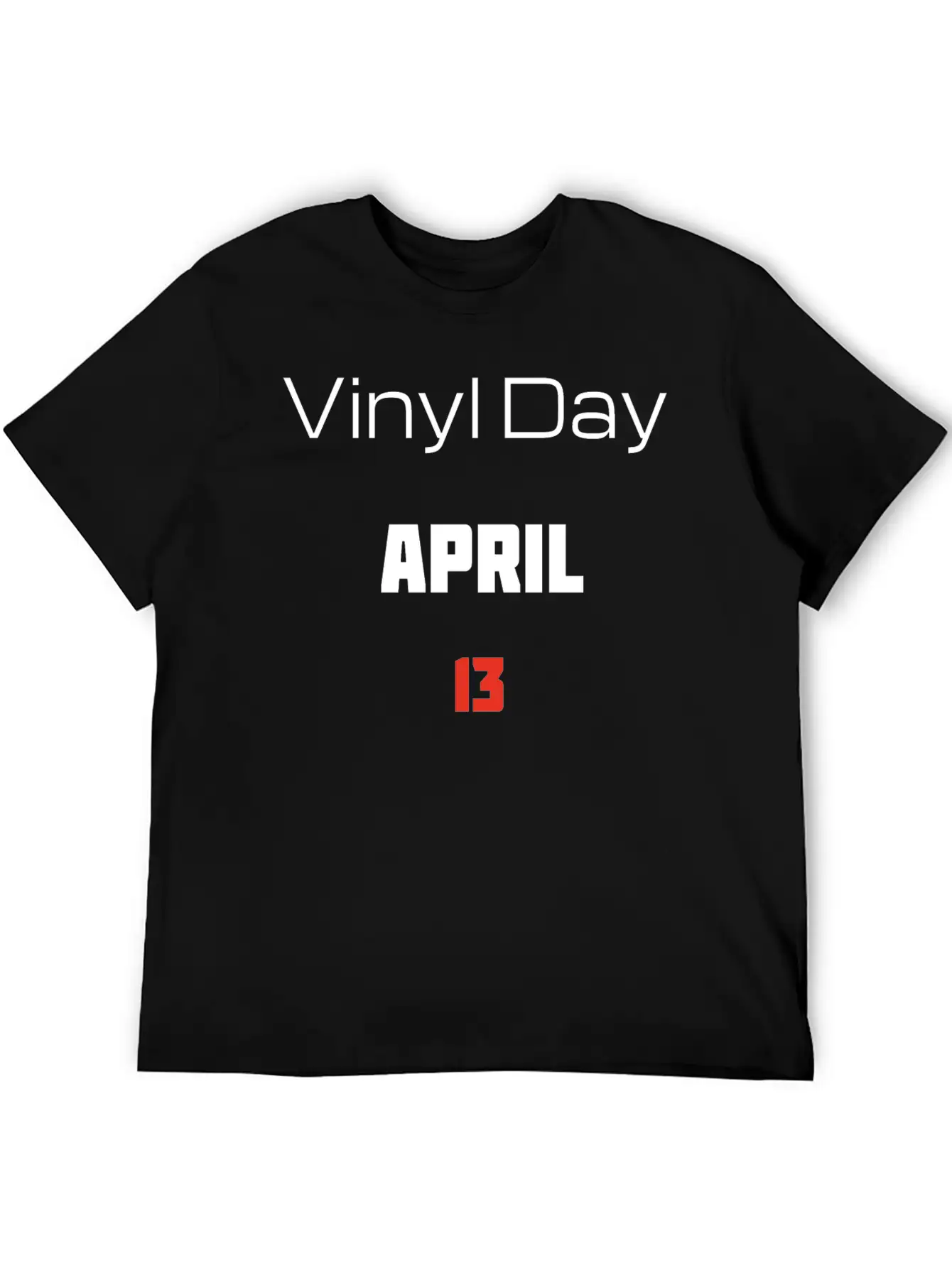 Vinyl Day April 13 Lightweight Cotton T-Shirt – Daily Comfort Graphic Shirt