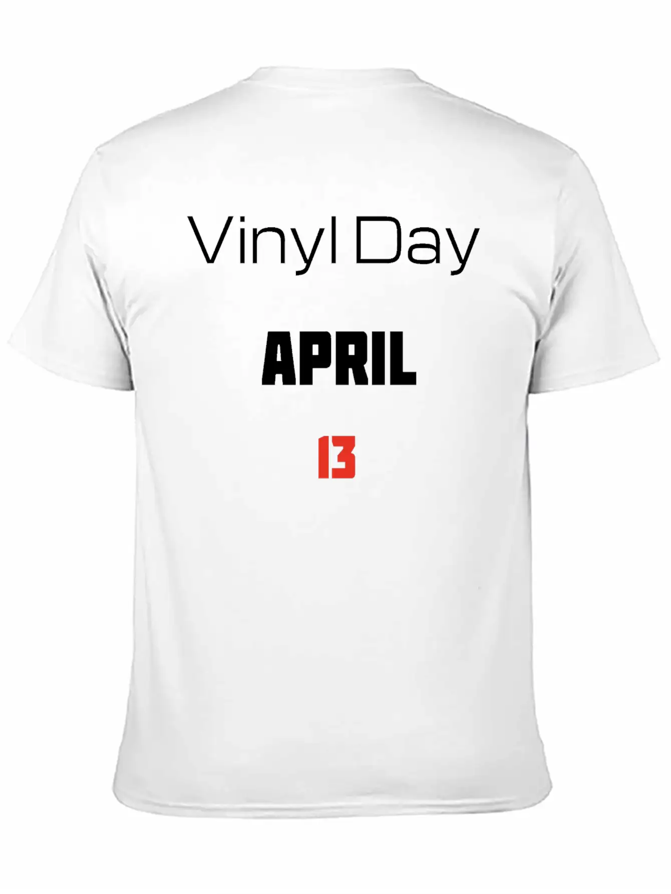 Vinyl Day April 13 Lightweight Cotton T-Shirt – Daily Comfort Graphic Shirt