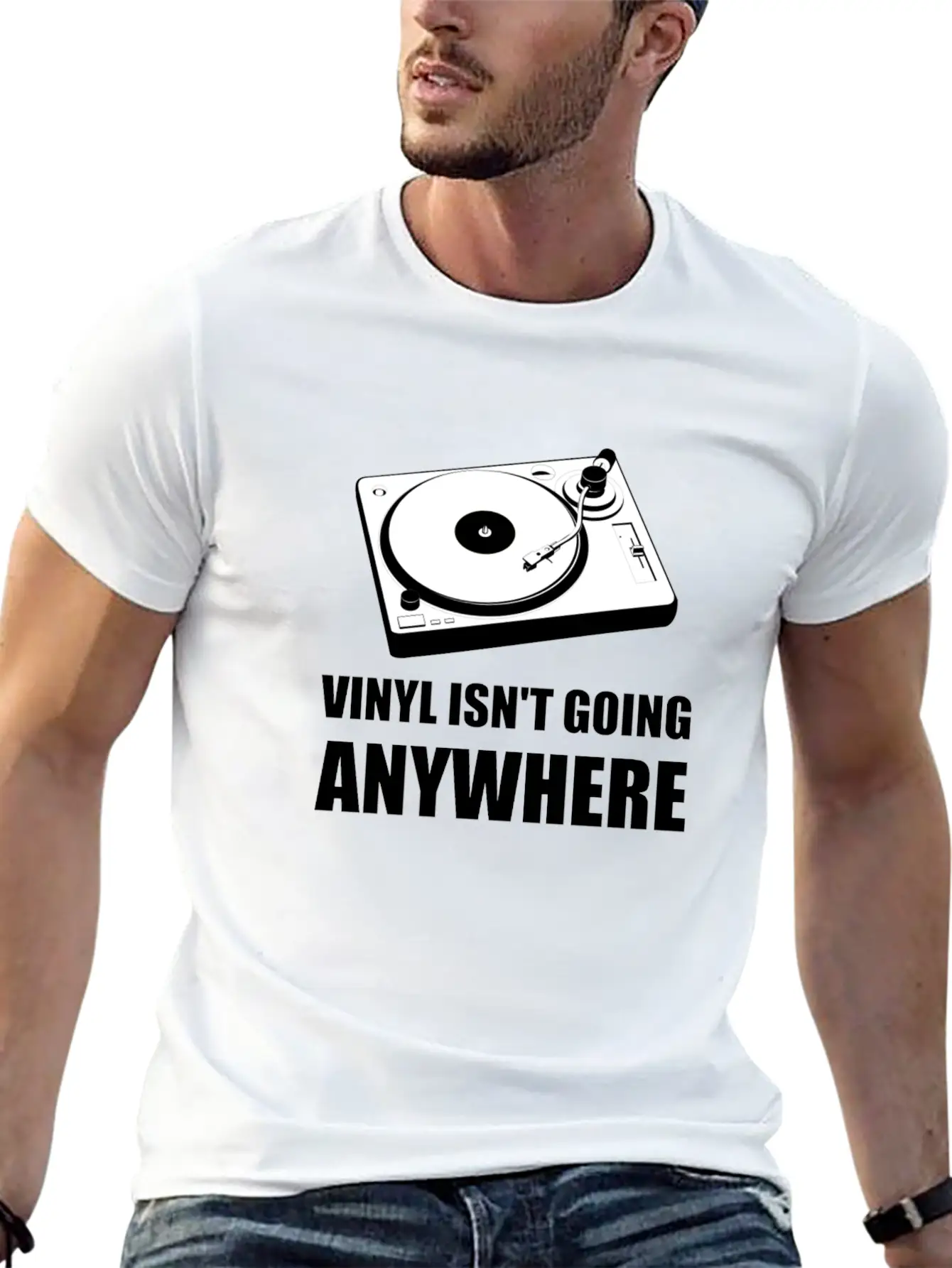 Vinyl Is Not Going Anywhere Lightweight Cotton T-Shirt – Daily Comfort Graphic Shirt