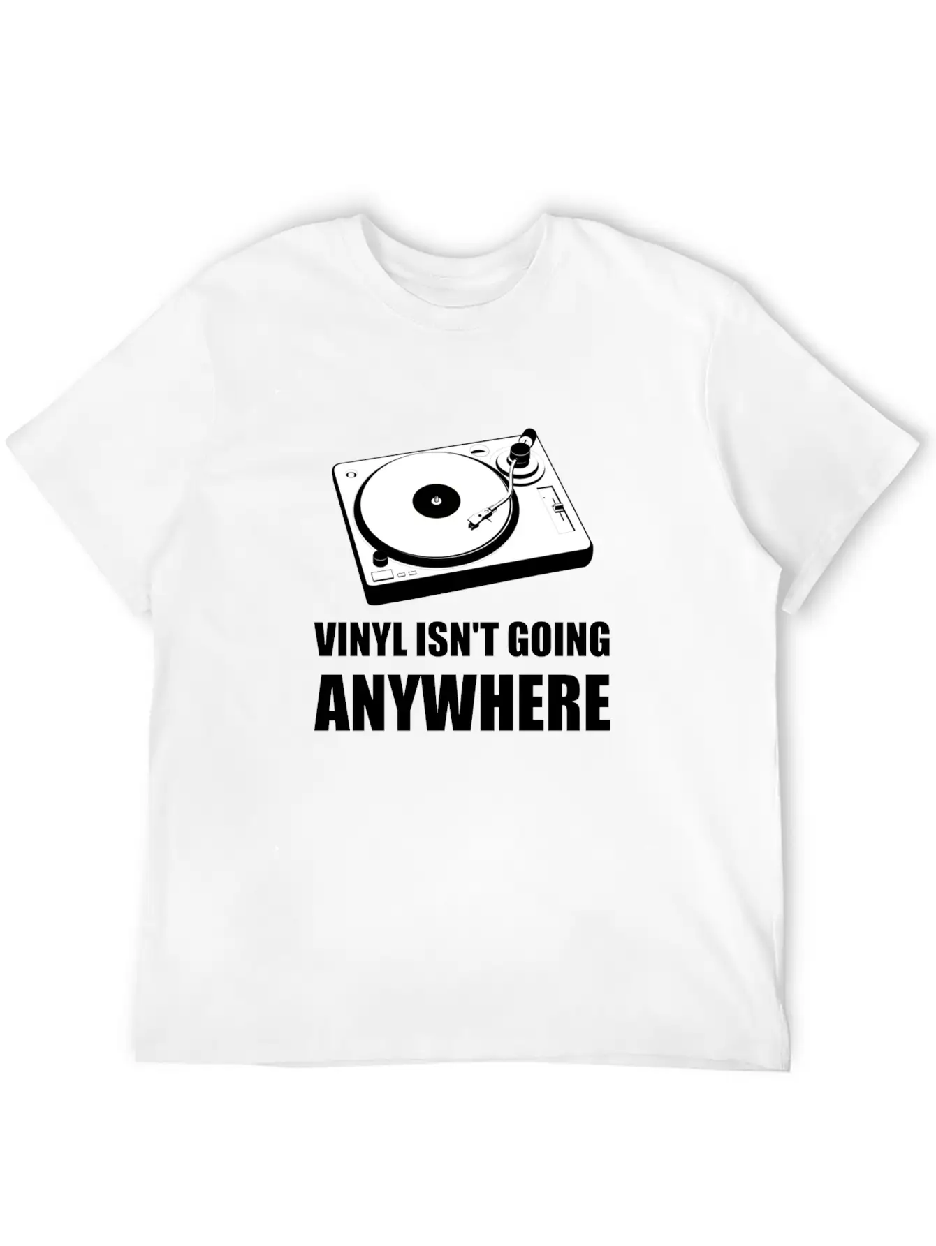 Vinyl Is Not Going Anywhere Lightweight Cotton T-Shirt – Daily Comfort Graphic Shirt