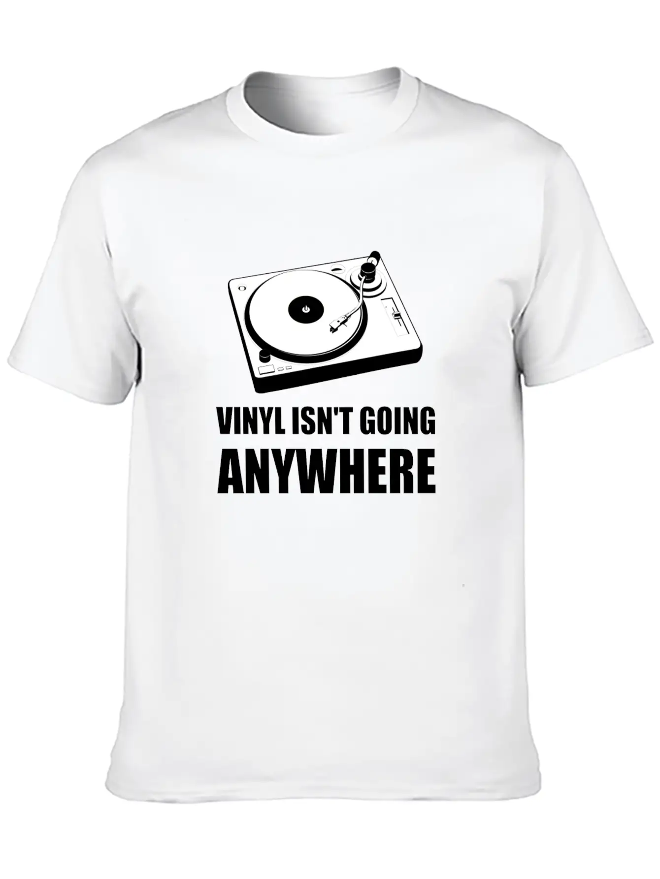 Vinyl Is Not Going Anywhere Lightweight Cotton T-Shirt – Daily Comfort Graphic Shirt