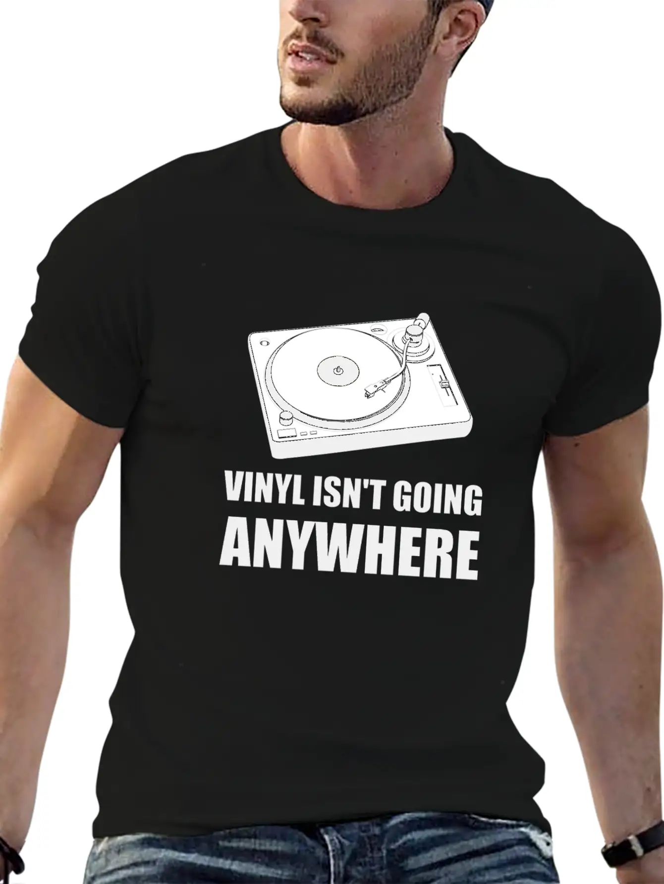 Vinyl Is Not Going Anywhere Lightweight Cotton T-Shirt – Daily Comfort Graphic Shirt