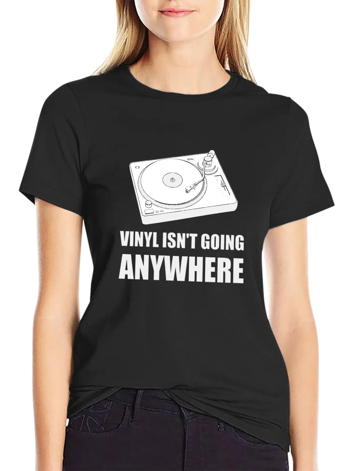 Vinyl Is Not Going Anywhere Lightweight Cotton T-Shirt – Daily Comfort Graphic Shirt