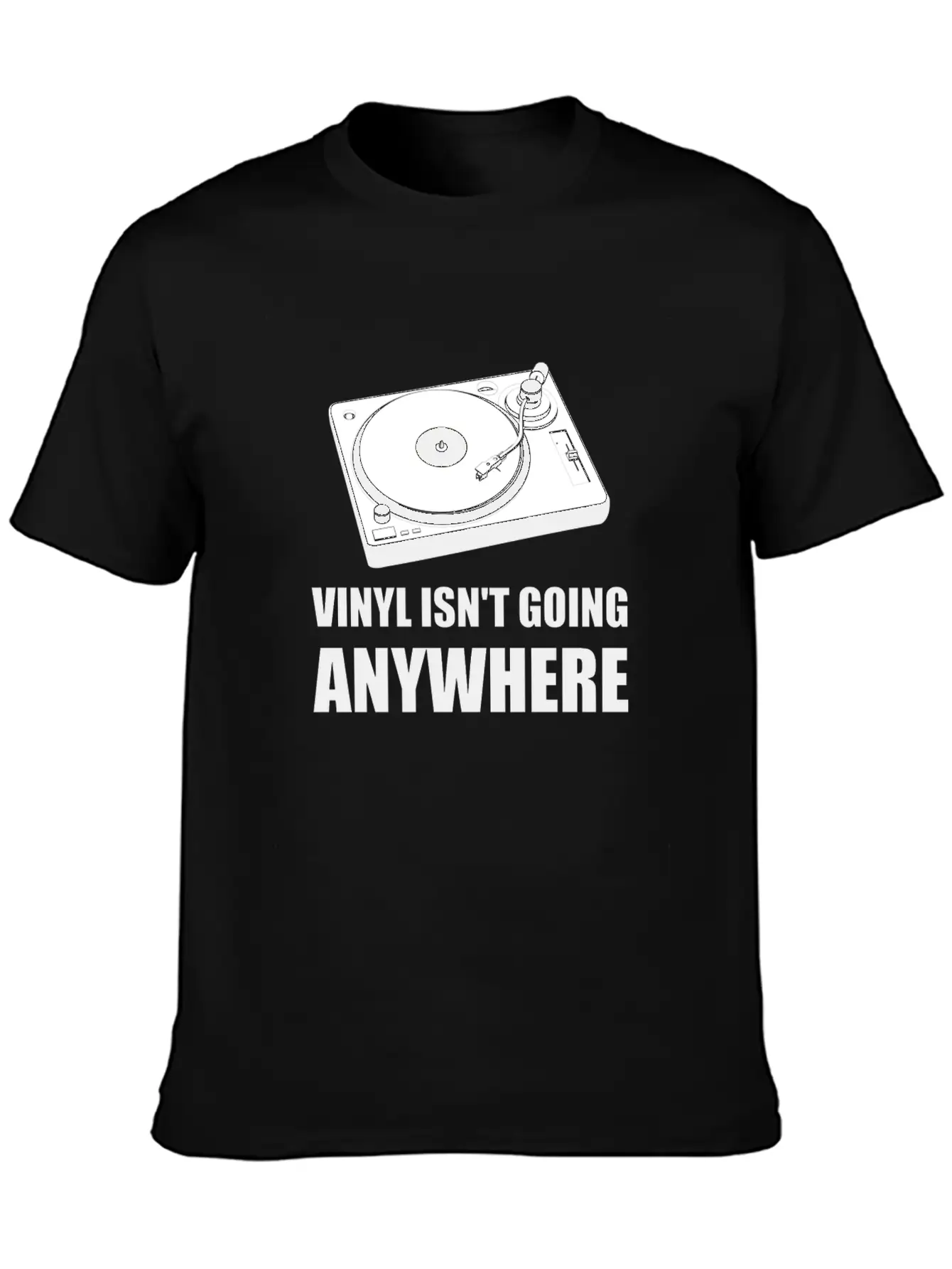 Vinyl Is Not Going Anywhere Lightweight Cotton T-Shirt – Daily Comfort Graphic Shirt