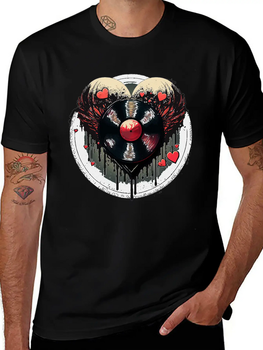 Vinyl Record Collector Lightweight Cotton T-Shirt – Daily Comfort Graphic Shirt