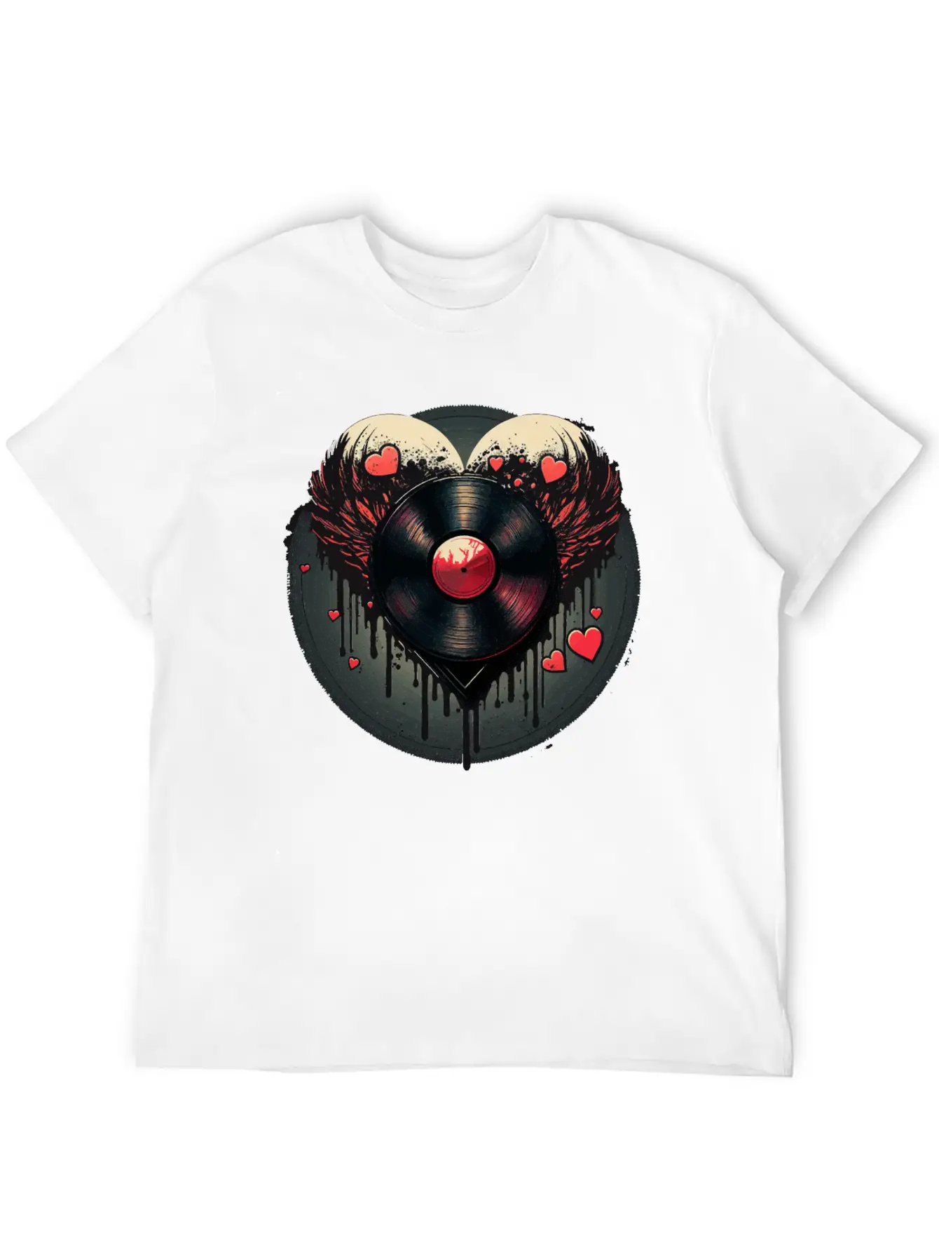 Vinyl Record Collector Lightweight Cotton T-Shirt – Daily Comfort Graphic Shirt