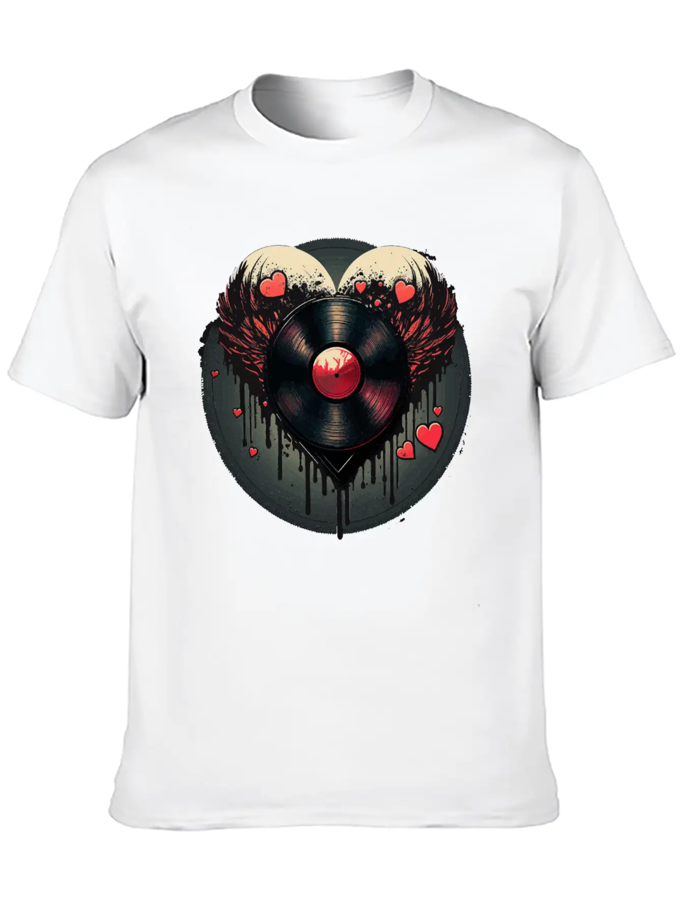 Vinyl Record Collector Lightweight Cotton T-Shirt – Daily Comfort Graphic Shirt