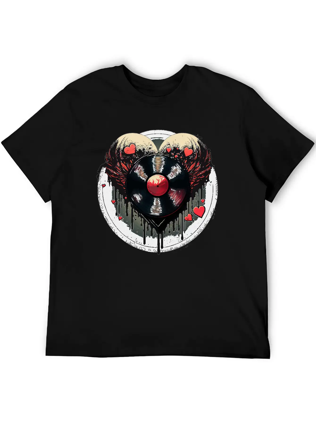 Vinyl Record Collector Lightweight Cotton T-Shirt – Daily Comfort Graphic Shirt