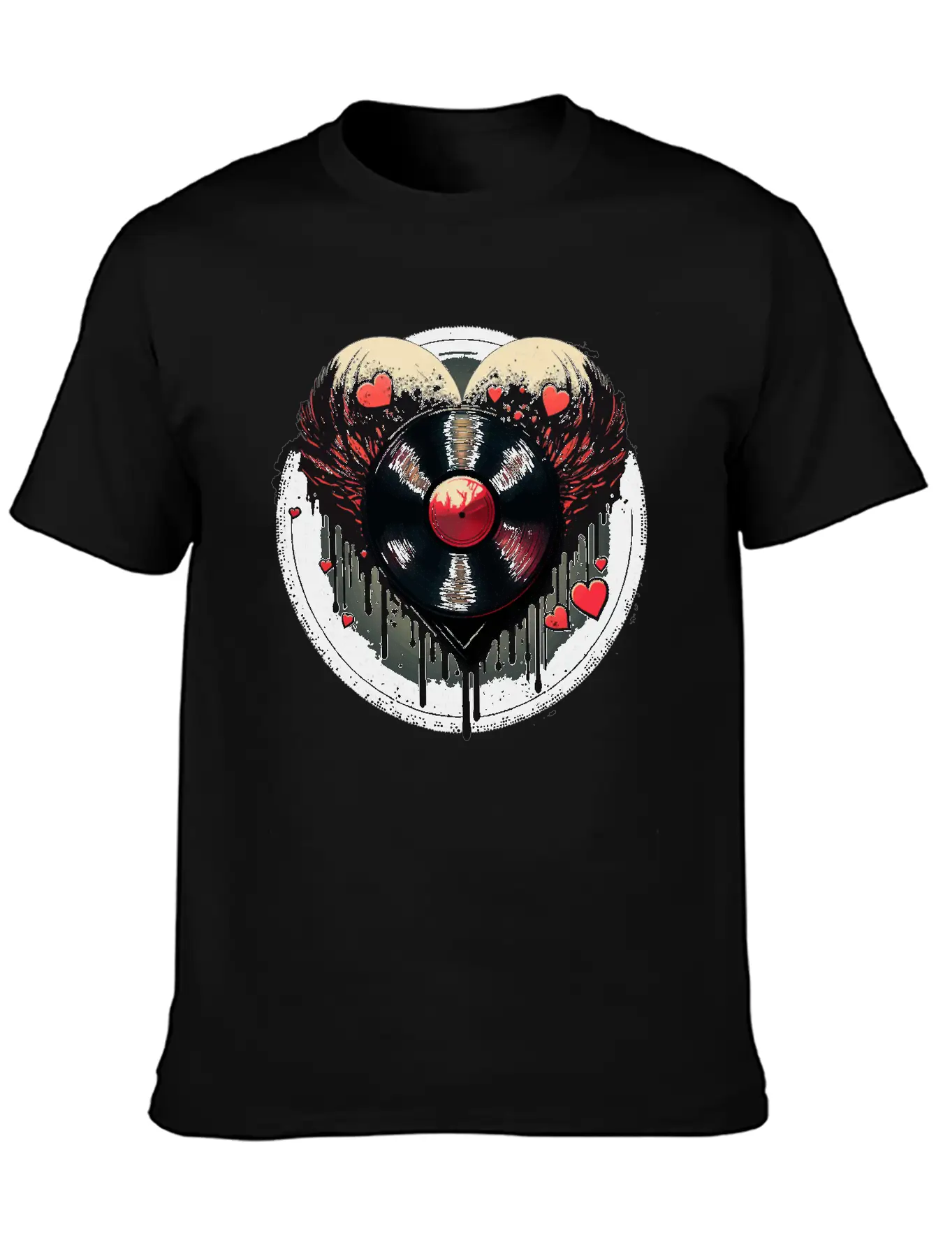 Vinyl Record Collector Lightweight Cotton T-Shirt – Daily Comfort Graphic Shirt