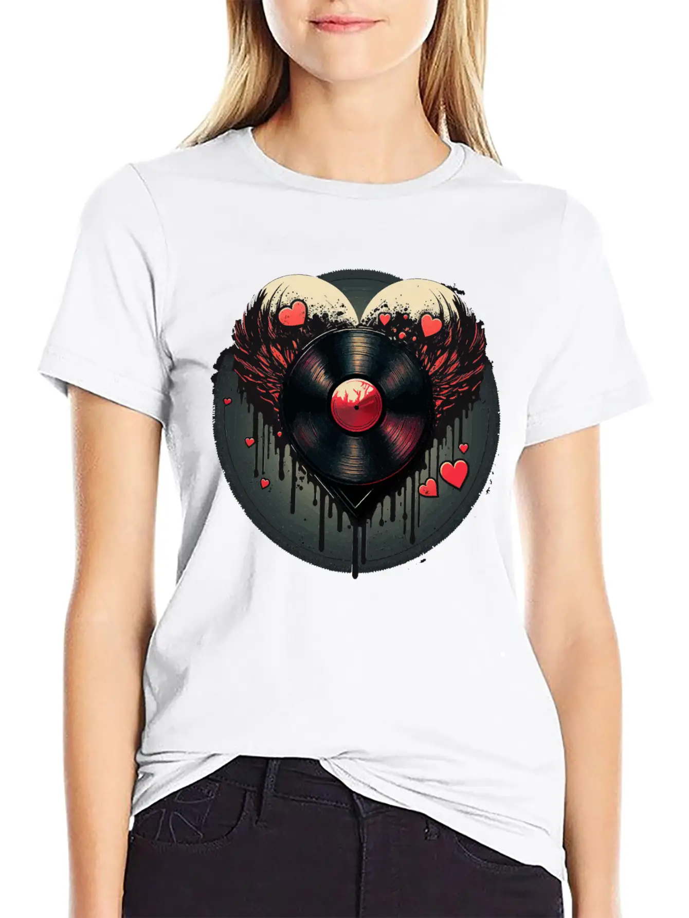Vinyl Record Collector Lightweight Cotton T-Shirt – Daily Comfort Graphic Shirt