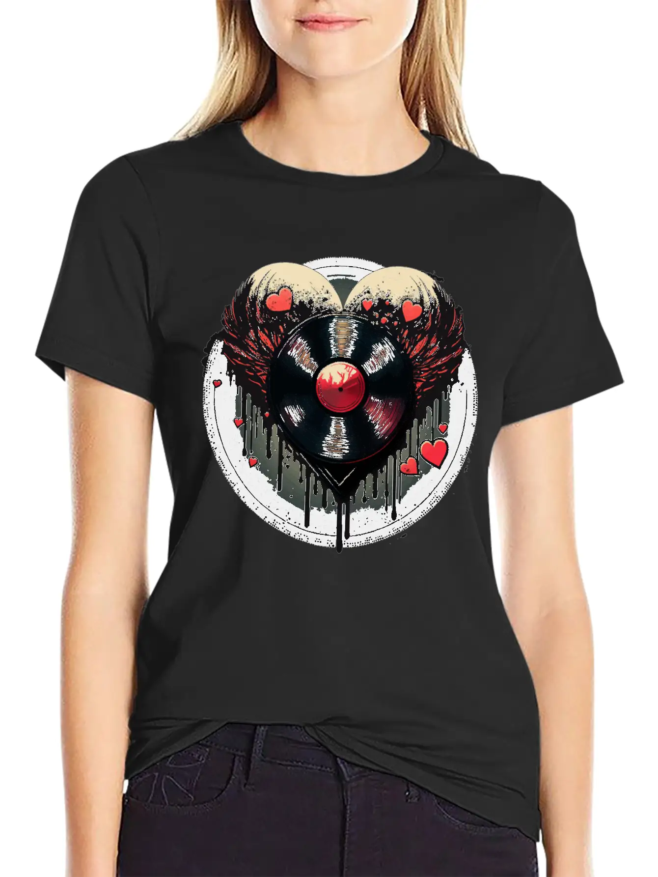 Vinyl Record Collector Lightweight Cotton T-Shirt – Daily Comfort Graphic Shirt