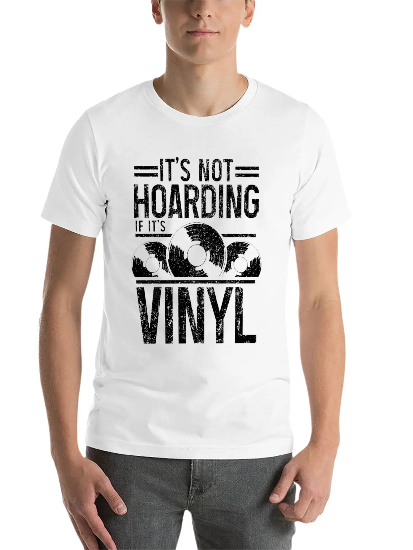 Vinyl Record Collector Music DJ Gift Soft Cotton Short Sleeve Tee – Unisex Wardrobe Staple