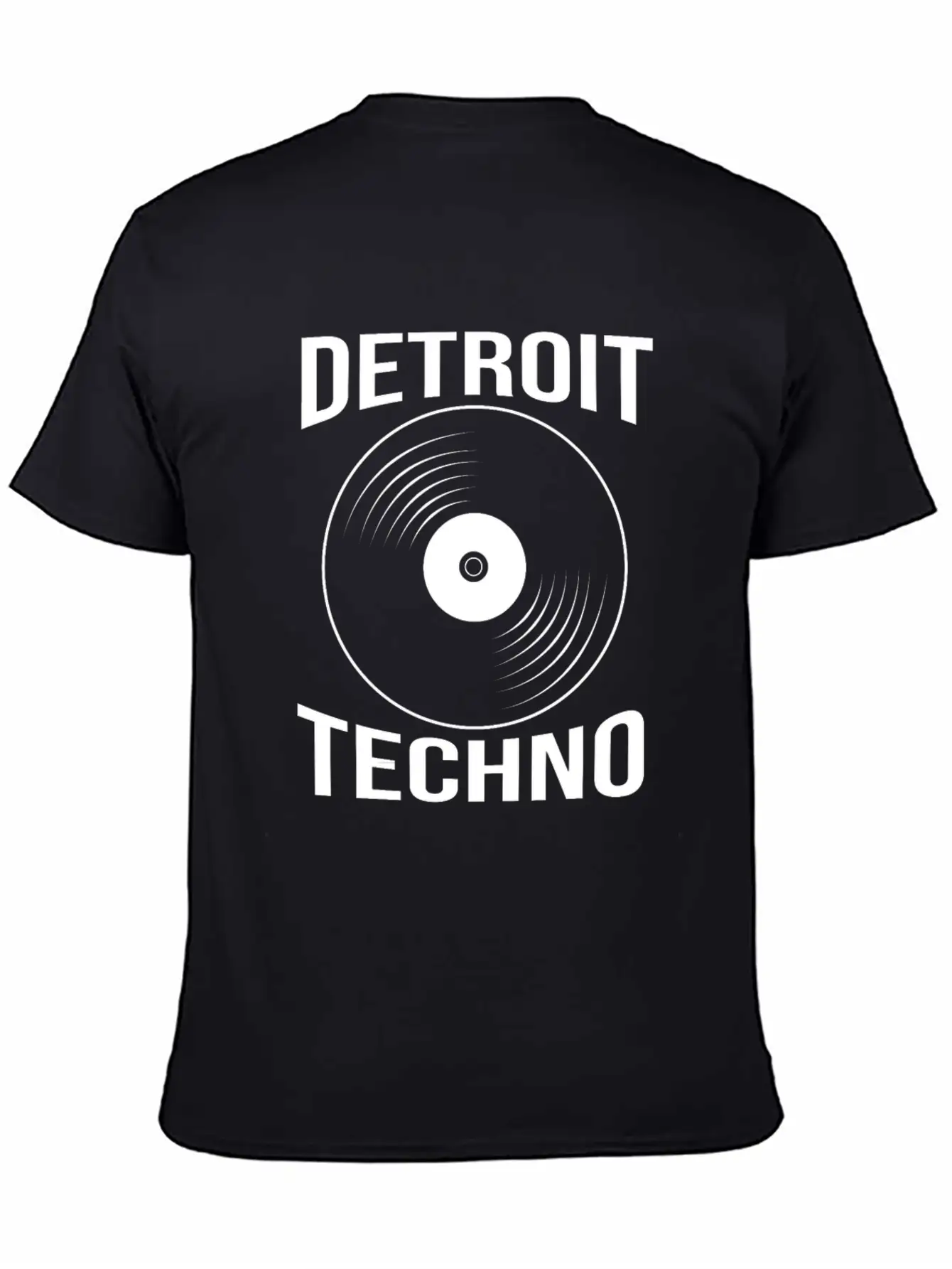 Vinyl Record Dj Edm Detroit Techno Unisex Casual T-Shirt – Clean Design For Daily Comfort