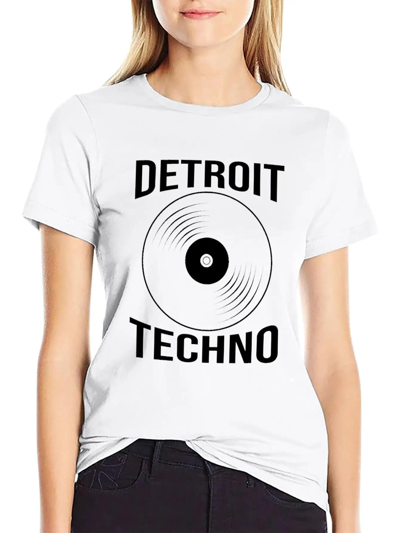 Vinyl Record Dj Edm Detroit Techno Unisex Casual T-Shirt – Clean Design For Daily Comfort