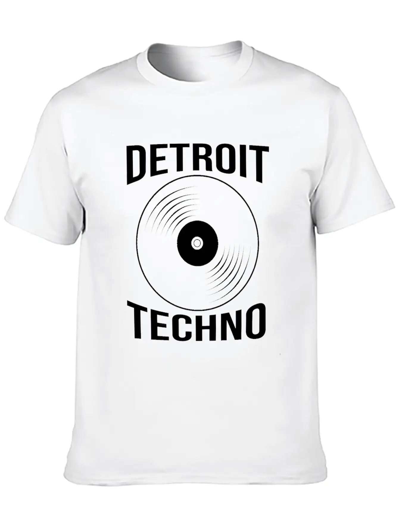 Vinyl Record Dj Edm Detroit Techno Unisex Casual T-Shirt – Clean Design For Daily Comfort