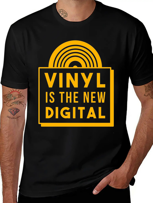 Vinyl Record Record Player Deejay DJ Musictape Unisex Casual T-Shirt – Clean Design For Daily Comfort