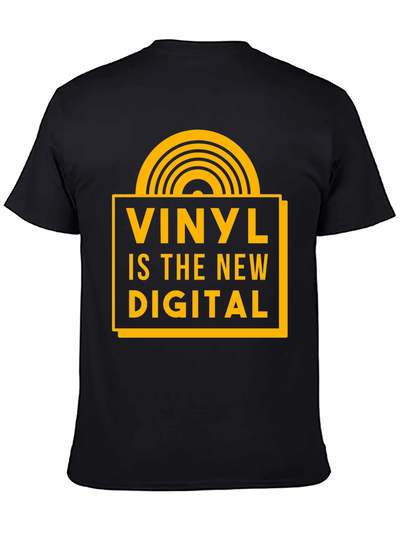 Vinyl Record Record Player Deejay DJ Musictape Unisex Casual T-Shirt – Clean Design For Daily Comfort