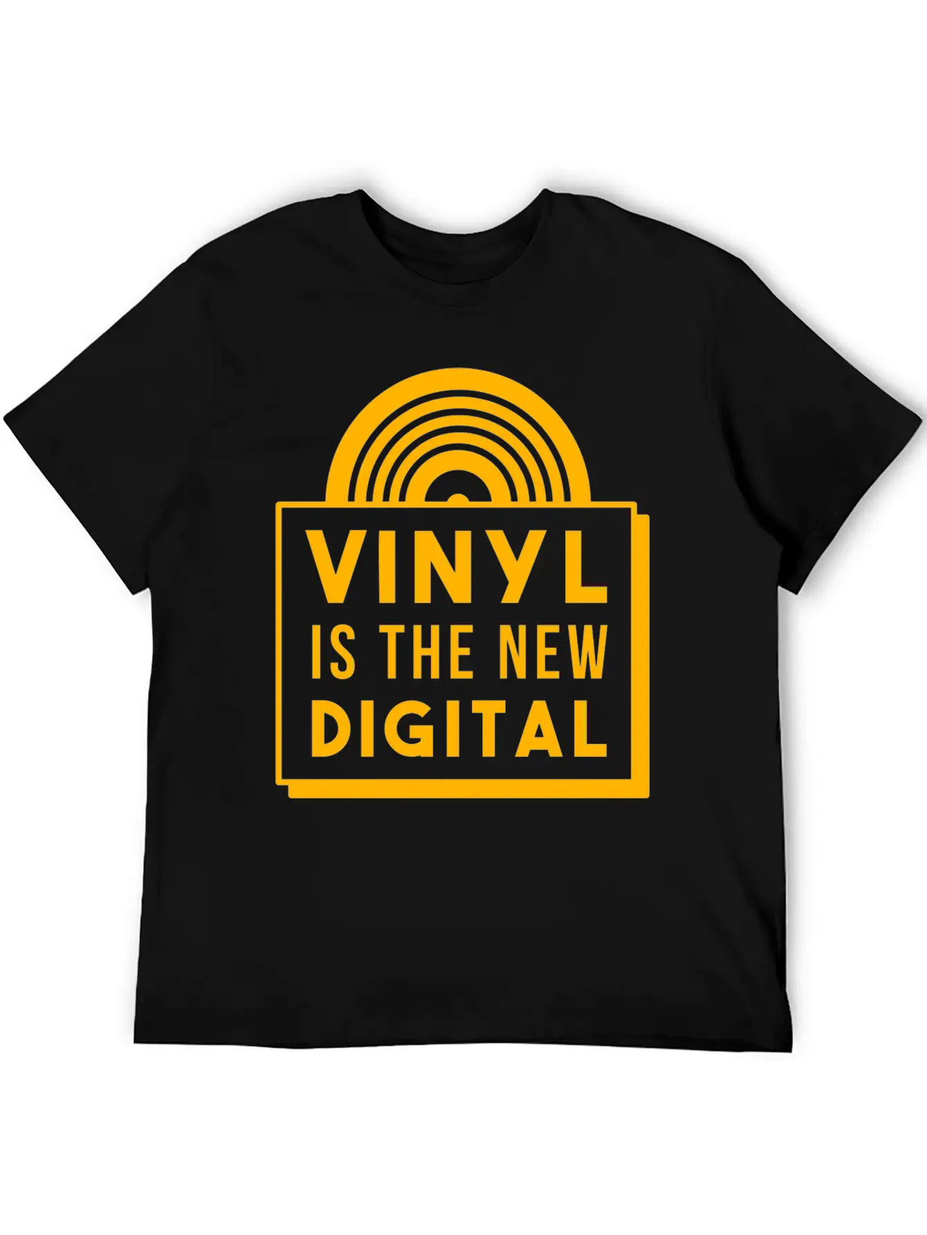 Vinyl Record Record Player Deejay DJ Musictape Unisex Casual T-Shirt – Clean Design For Daily Comfort