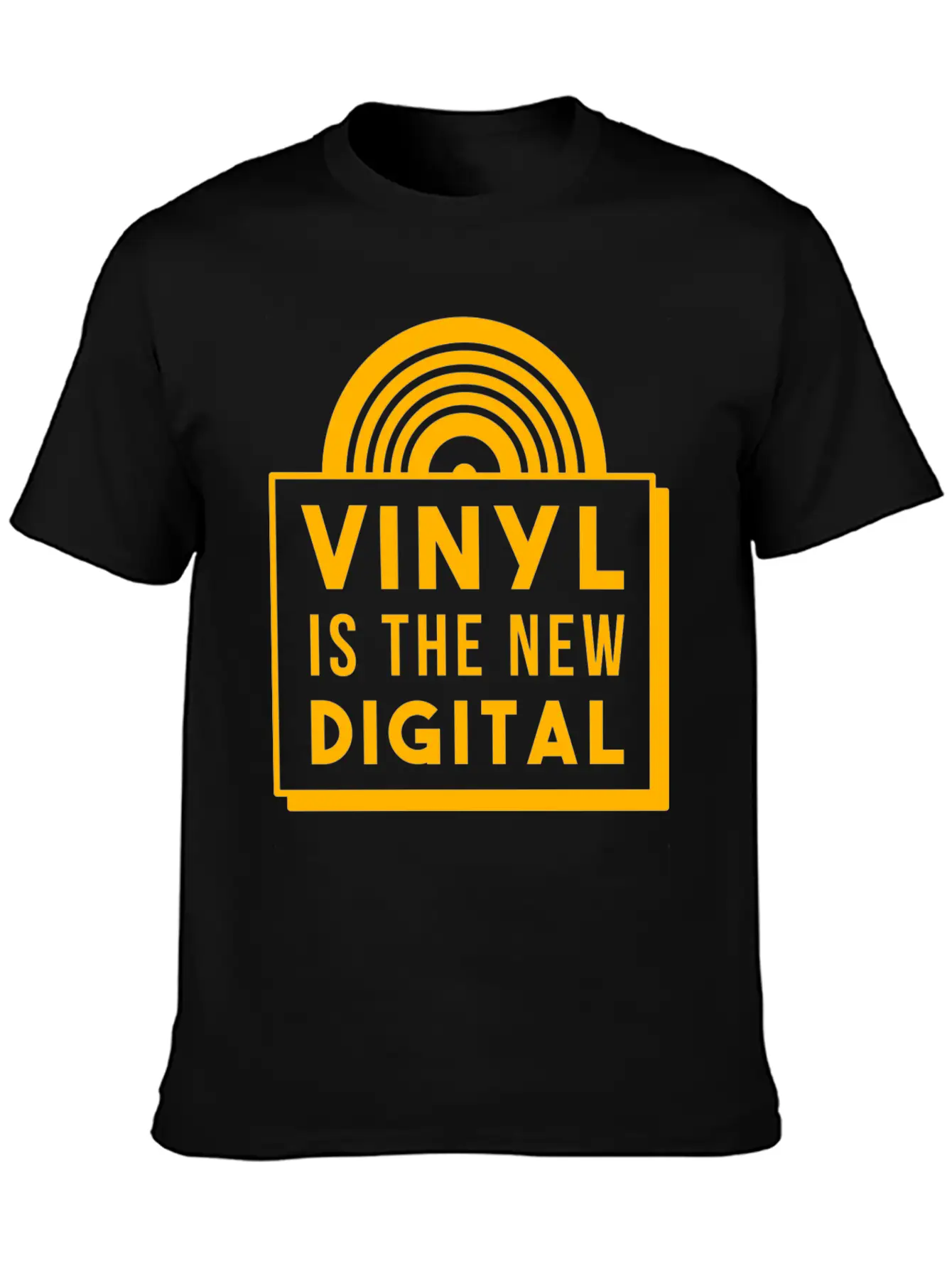 Vinyl Record Record Player Deejay DJ Musictape Unisex Casual T-Shirt – Clean Design For Daily Comfort