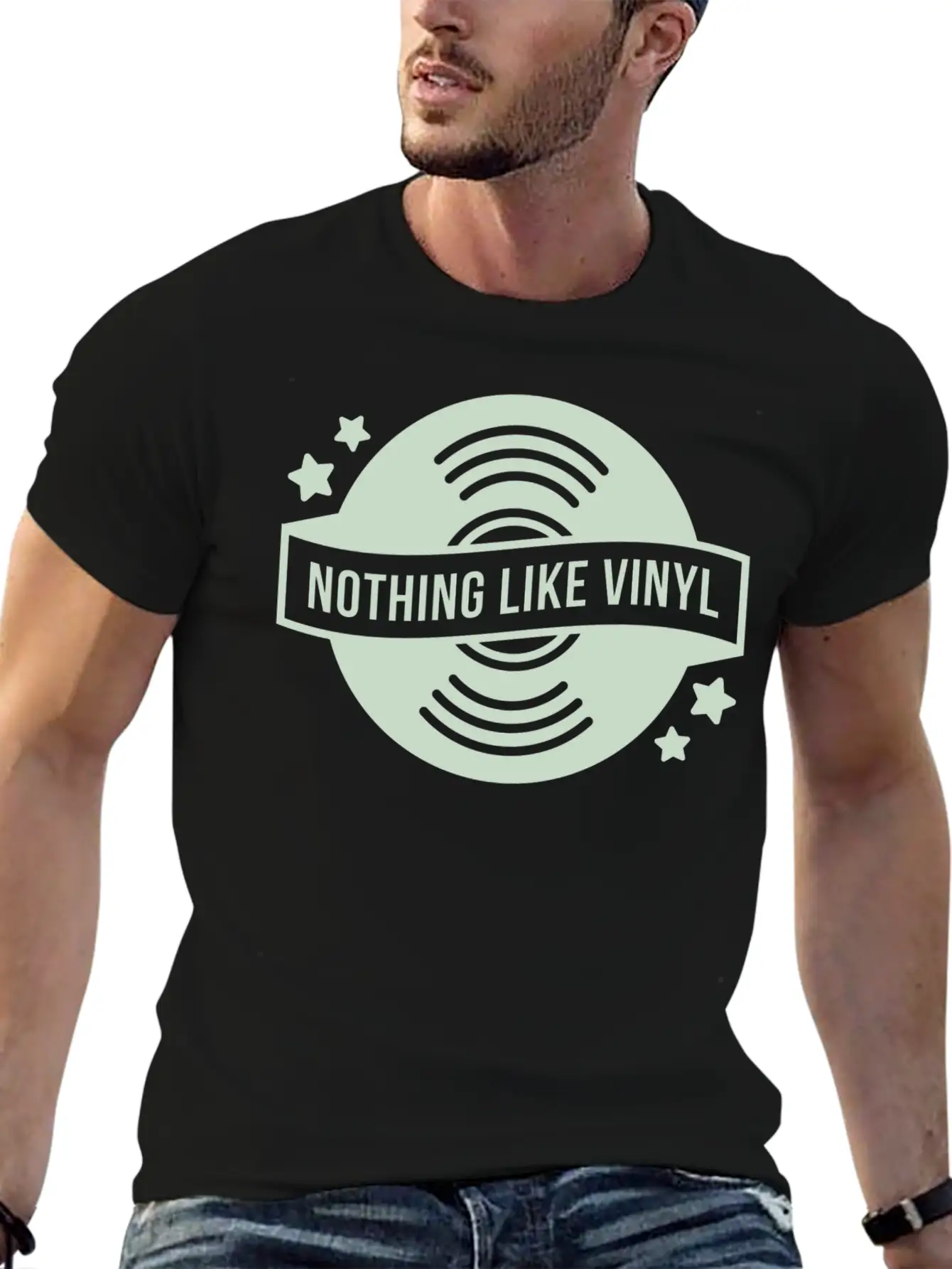 Vinyl Record Turntable Deejay DJ Musictape Soft Cotton Short Sleeve Tee – Unisex Wardrobe Staple