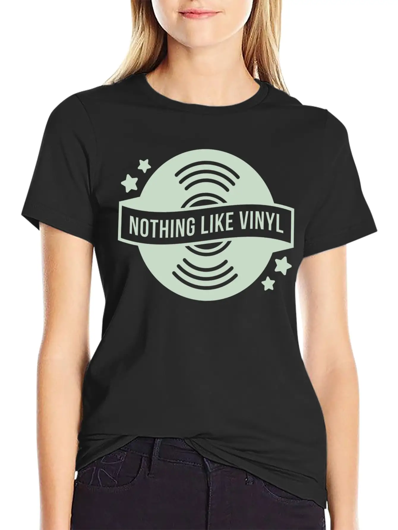 Vinyl Record Turntable Deejay DJ Musictape Soft Cotton Short Sleeve Tee – Unisex Wardrobe Staple