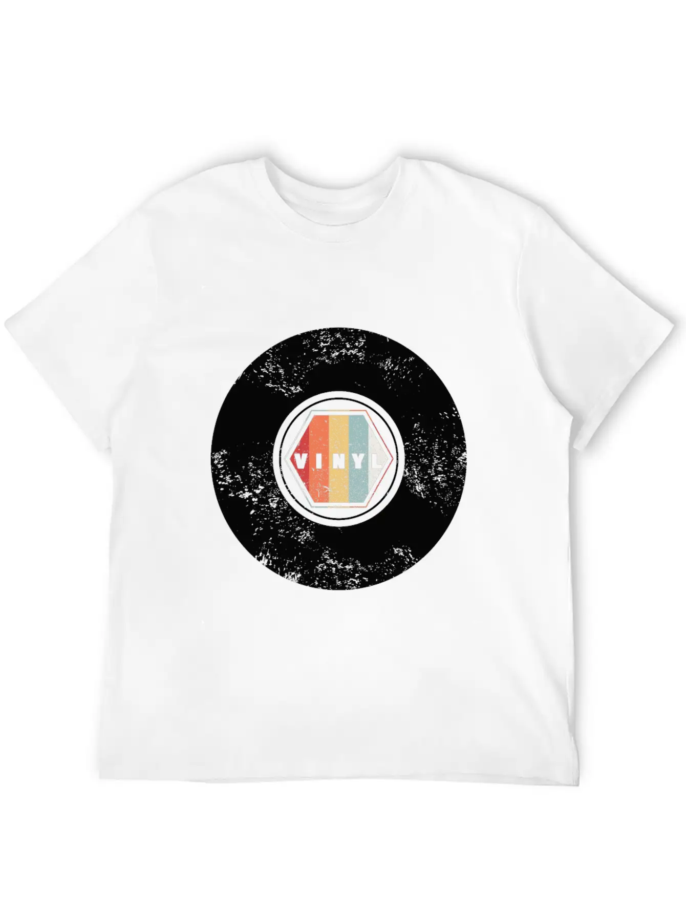 VINYL Retro Essential Cotton Tee For Daily Outfits – Unisex Style