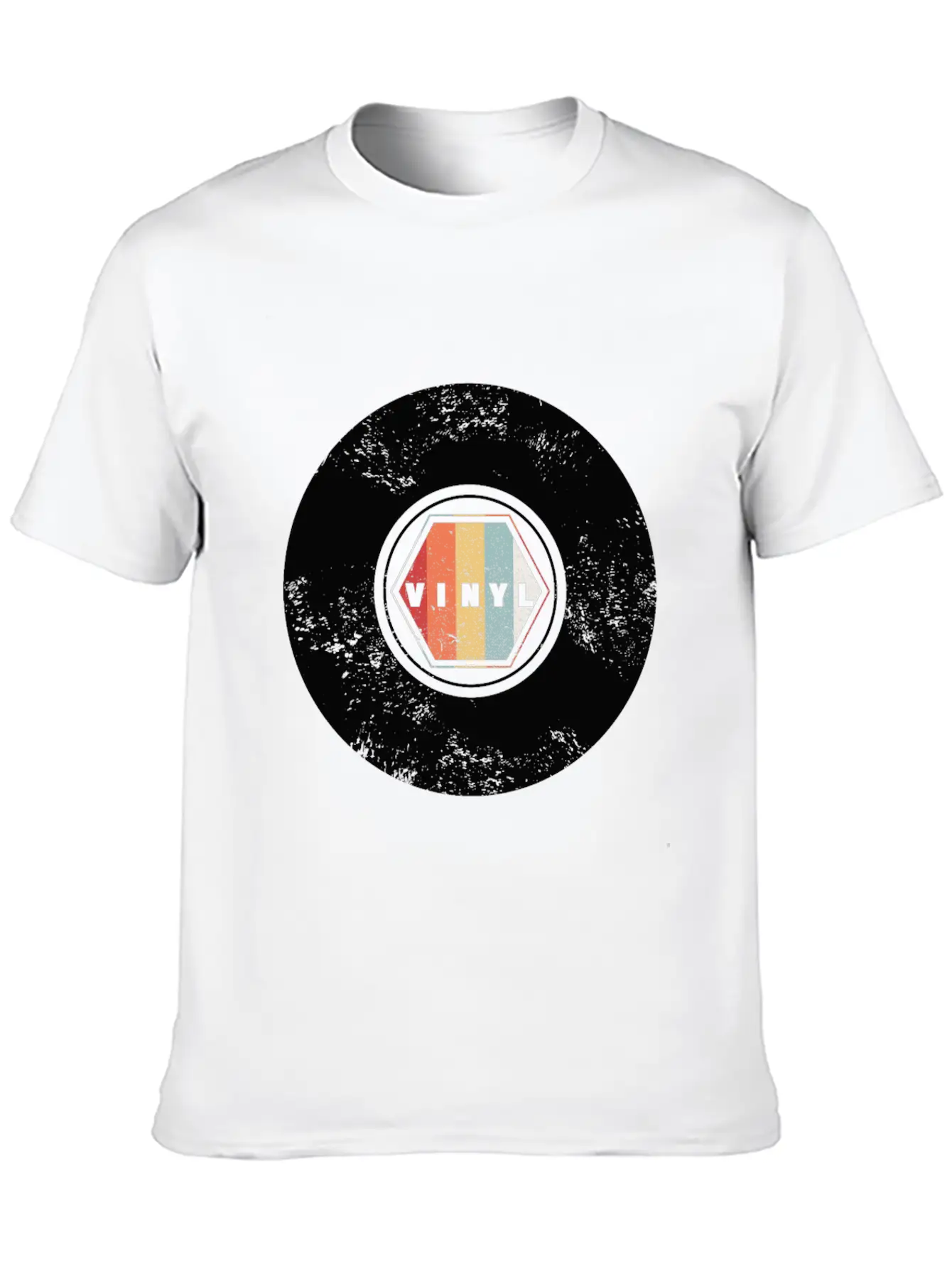 VINYL Retro Essential Cotton Tee For Daily Outfits – Unisex Style