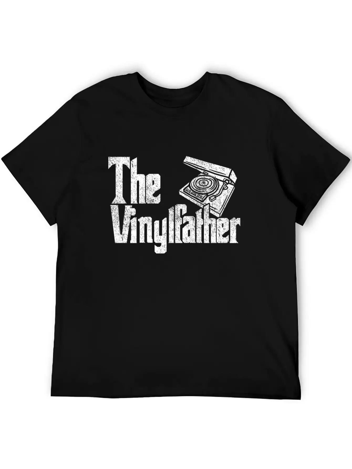Vinyl The Vinylfather Father Retro Record Music Comfortable Minimalist Graphic Tee – Summer Style Essential