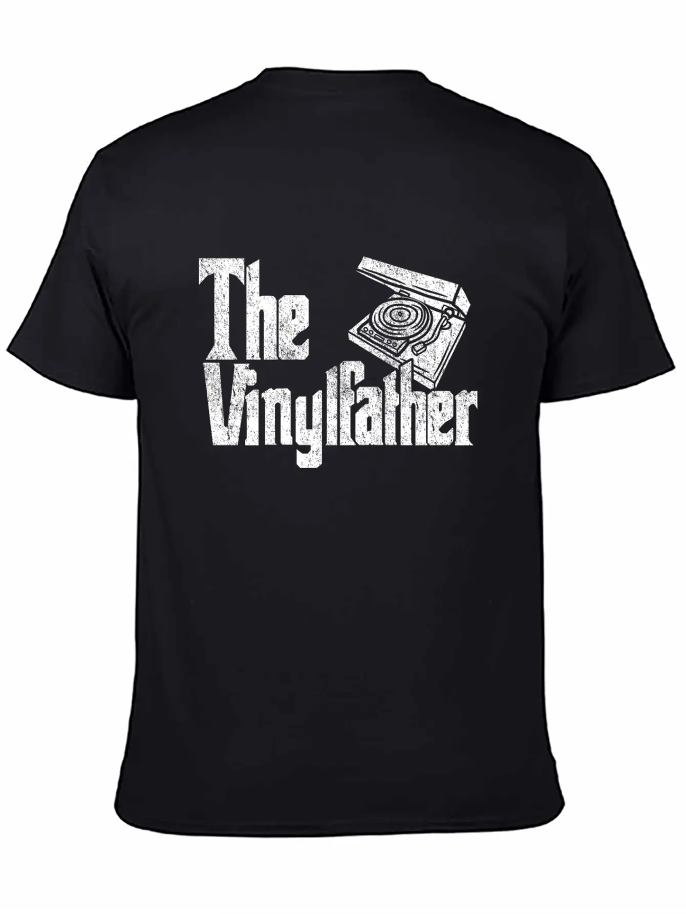 Vinyl The Vinylfather Father Retro Record Music Comfortable Minimalist Graphic Tee – Summer Style Essential