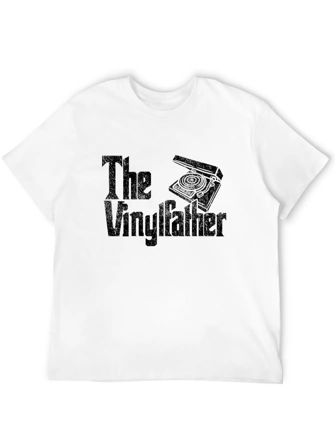 Vinyl The Vinylfather Father Retro Record Music Comfortable Minimalist Graphic Tee – Summer Style Essential