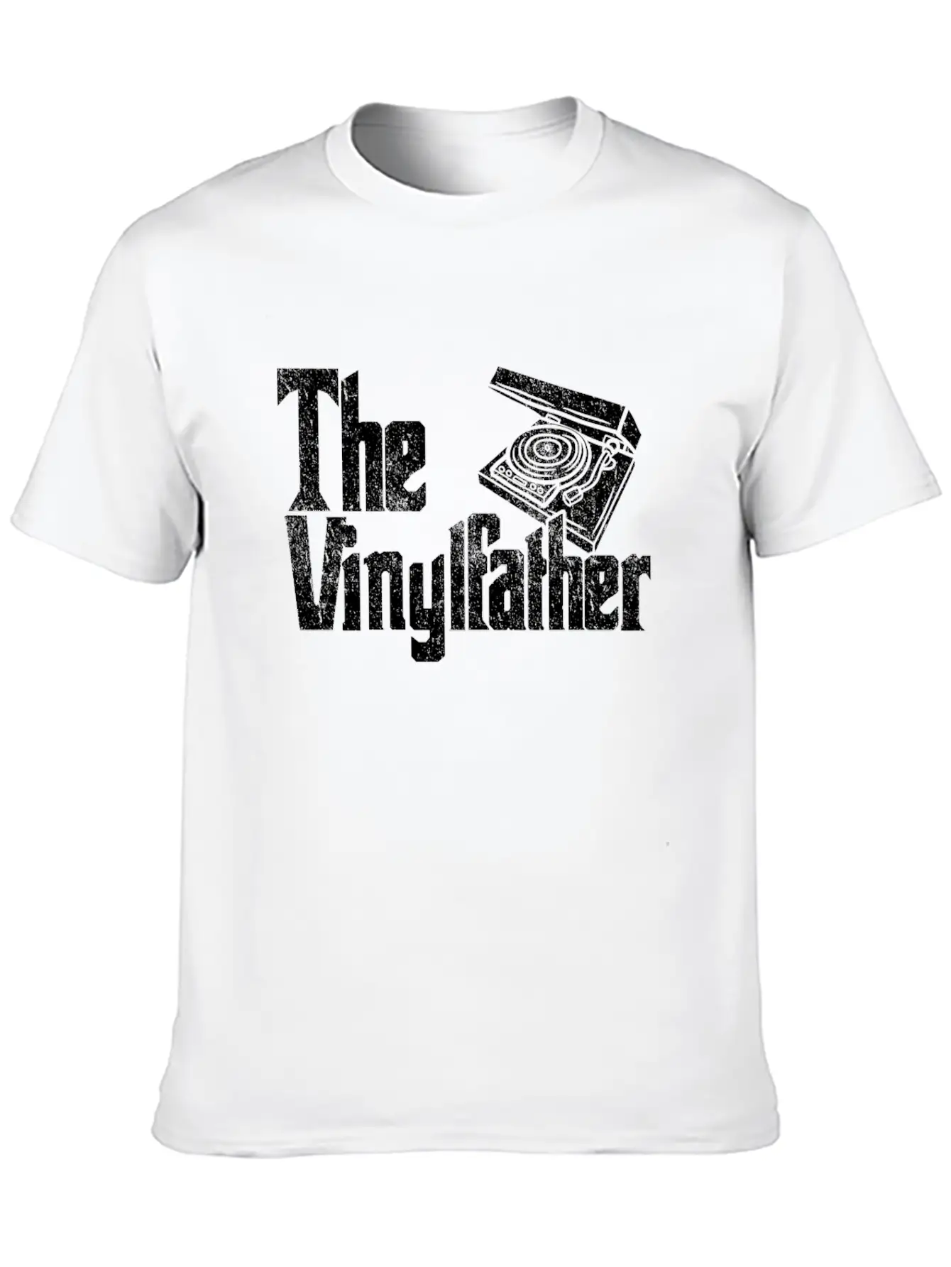 Vinyl The Vinylfather Father Retro Record Music Comfortable Minimalist Graphic Tee – Summer Style Essential