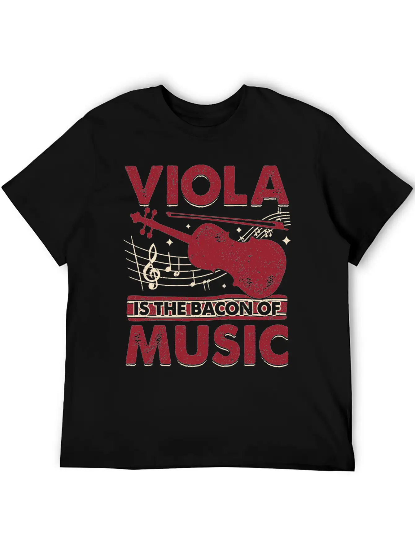 Viola Is The Bacon Of Music Basic Graphic T-Shirt – Daily Comfort In Soft Cotton
